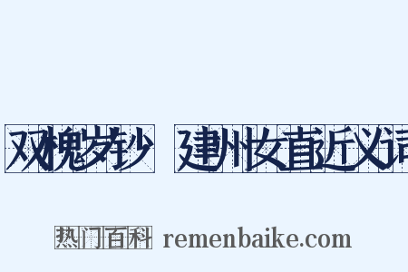 双槐岁钞·建州女直近义词是什么意思的图片